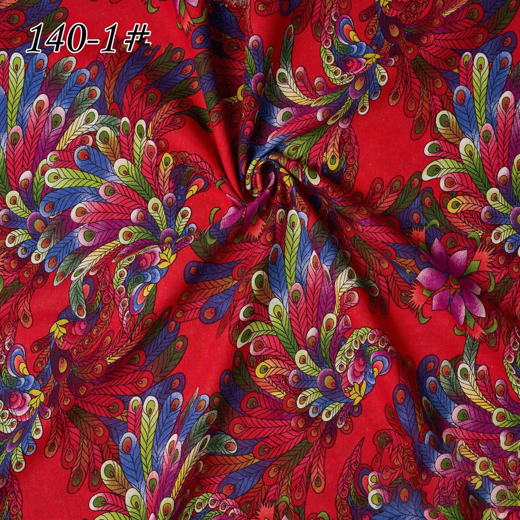 145x100cm Cotton Linen Small Floral Printed Fabric For Women's Clothing, Decorative Fabric DIY Handmade Sewing Cloth Fabric