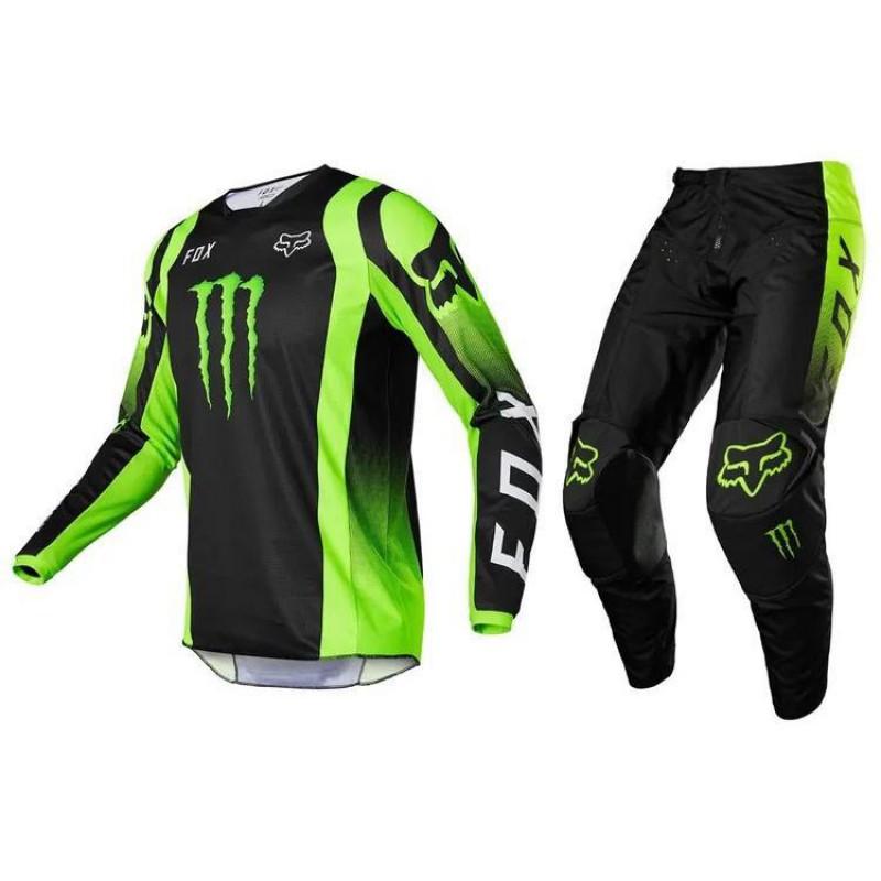 FOX Off-Road Downhill Cycling Jersey Set Breathable Quick-Dry Mountain Bike Motocross Apparel Unisex