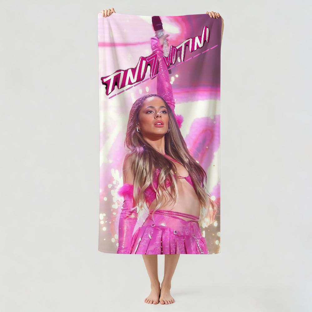 Argentine singer Tini Stoessel Towel Drying Bath Towel Applicable To Light Swimming Camping Yoga Beach Out