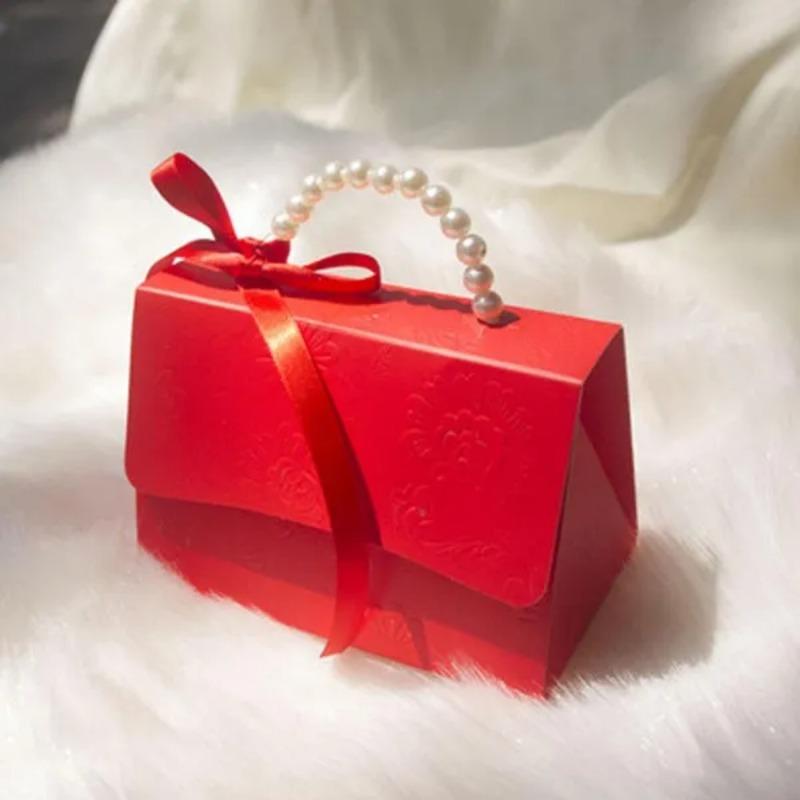 2 Pcs Flowers Portable Candy Box Party Wedding Favor Candy Boxes Baby Shower Gift Boxes Wedding Party Favor Box Candy Gift Bags