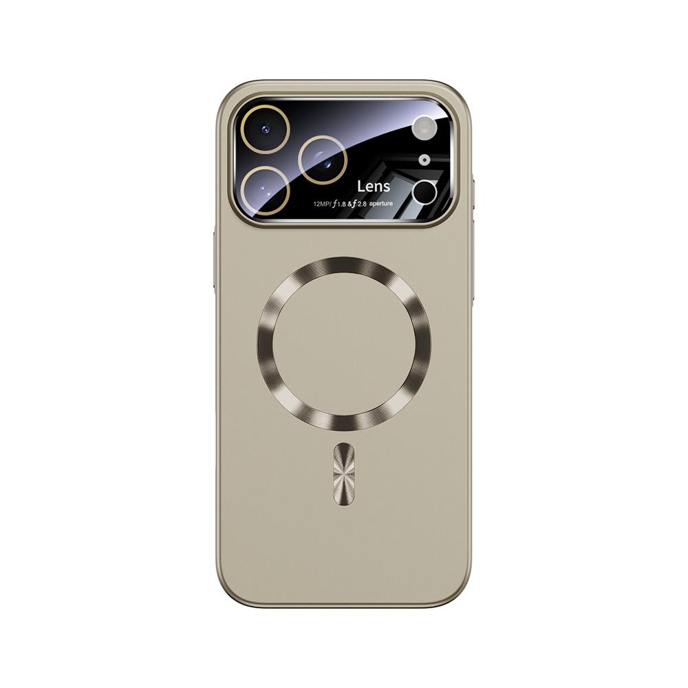 For Magsafe Large Window Magnetic Case For iPhone 17 16 15 14 Pro Max Air Wireless Charge Slim Matte Ultra Thin PC Armor Cover
