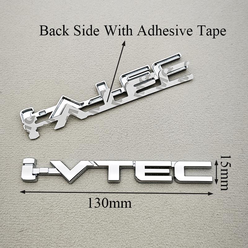 3D Metal i-IVTEC Logo Emblem Badge Decals Car Sticker For Honda City cb400 i-VTEC vfr800 Civic Accord Odyssey Spirior CRV SUV