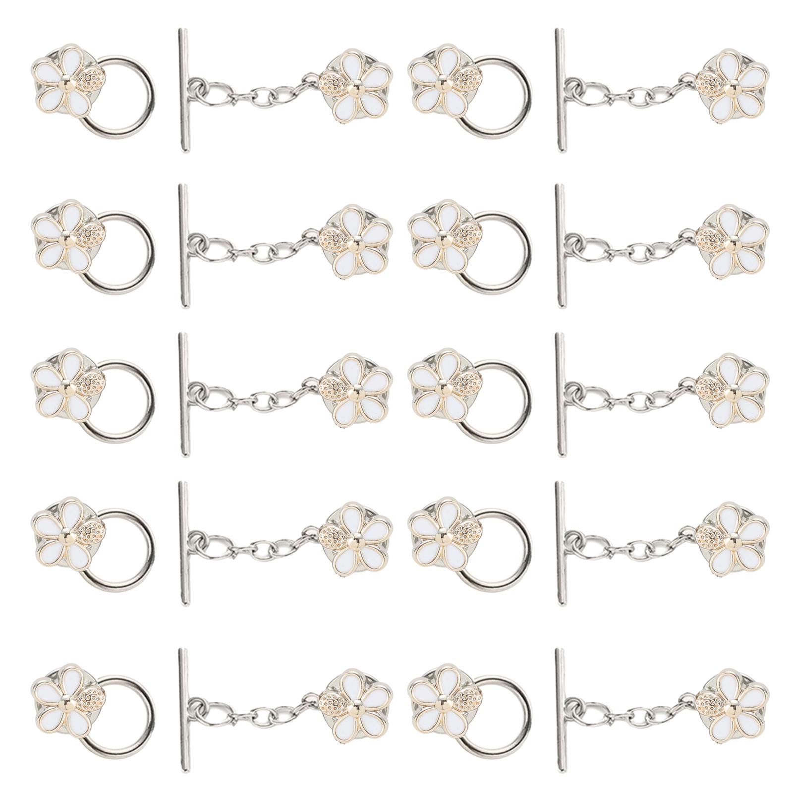 

10 штук Металлические зажимы для воротника кардигана Пуговицы Пуговица-брошь для свитера Шаль-кардиган Зажимы Пуговицы для женщин C