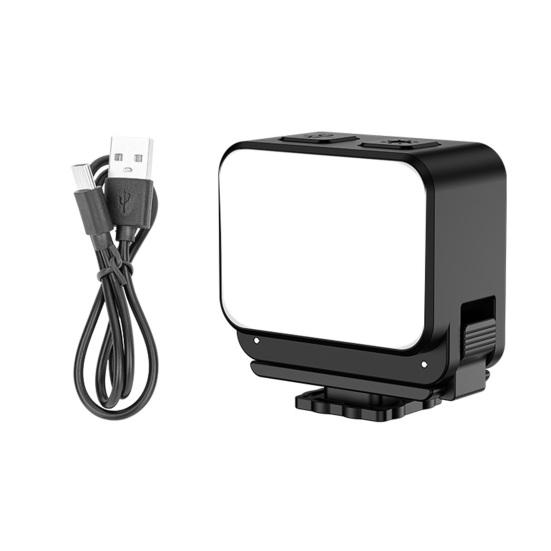 

Светодиодный магнитный свет для камеры с регулируемой яркостью, 3 температуры цвета, водонепроницаемый IPX4, регулируемый мини-заполняющий свет для Action 5 Pro/для Action 5/для Action 4 чёрный