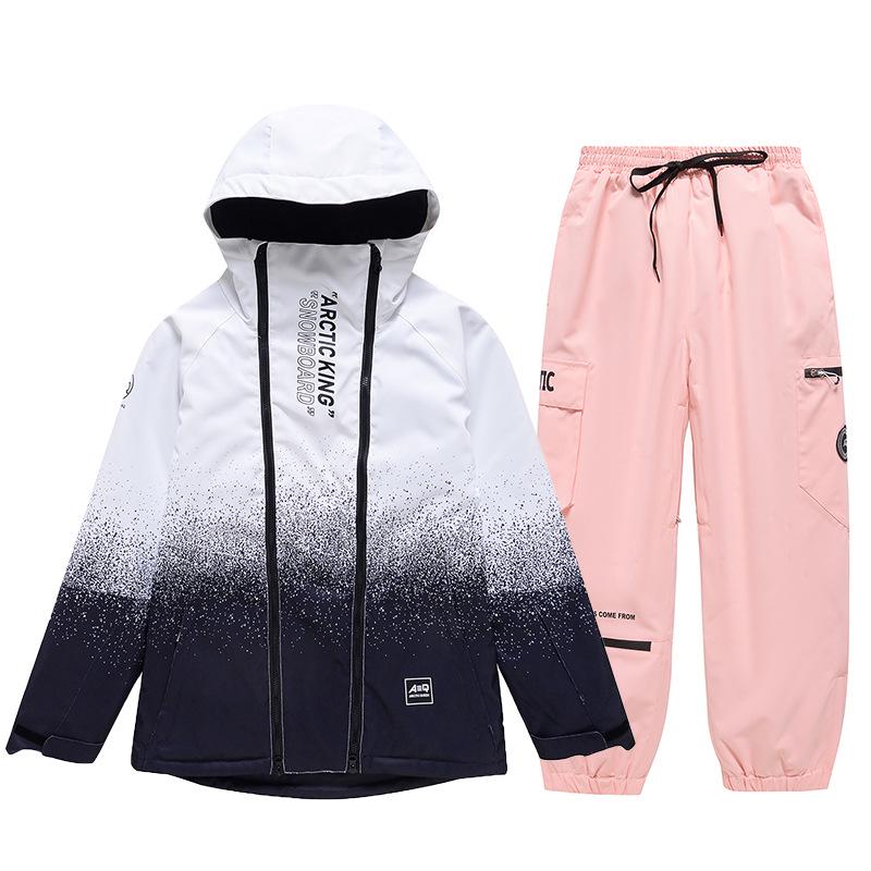 Unisex Winter Ski Suit: Windproof, Water-Repellent Jacket and Pants for Outdoor Snowboarding and Skiing.