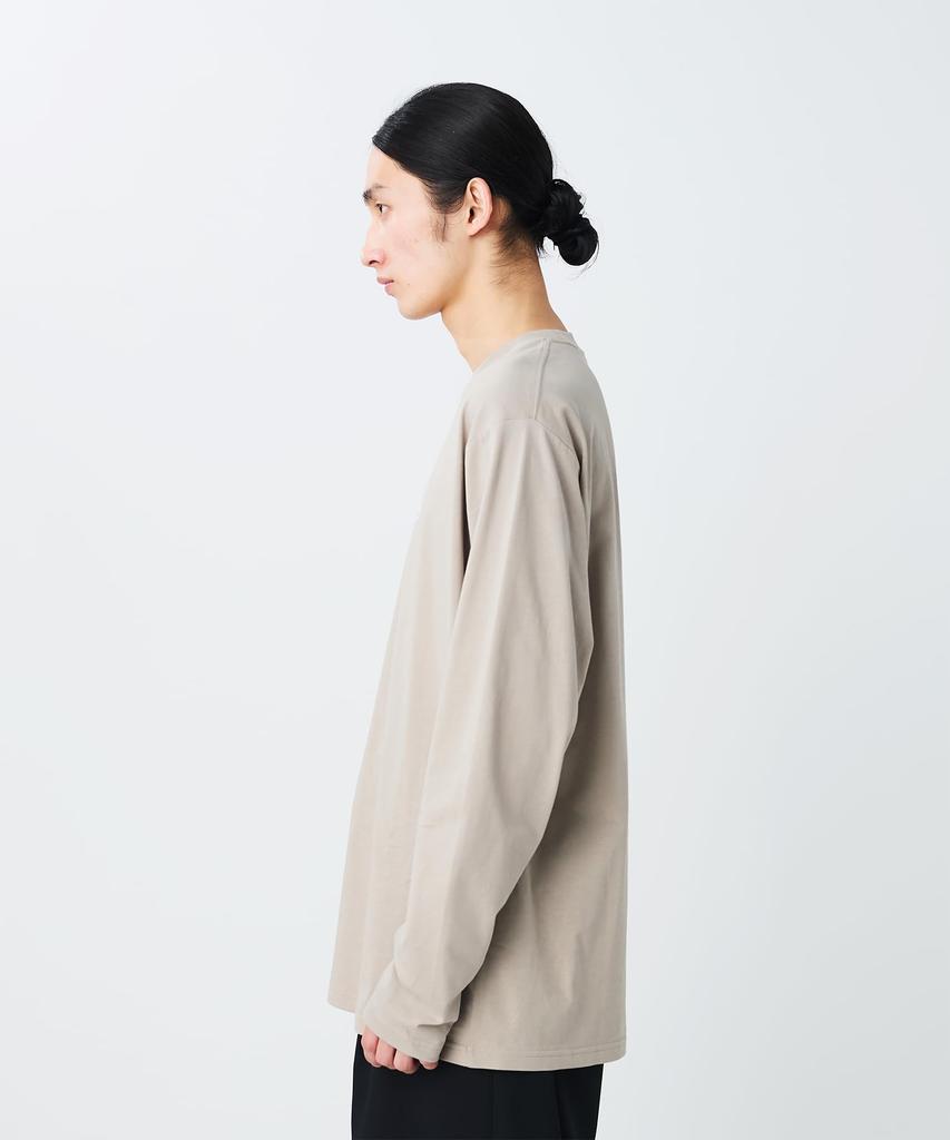 Soft Cotton Logo Long Sleeve for Men and GREIGE M [Snow Peak] T-Shirt SW-25SU401 Long-sleeved T-shirt Women,