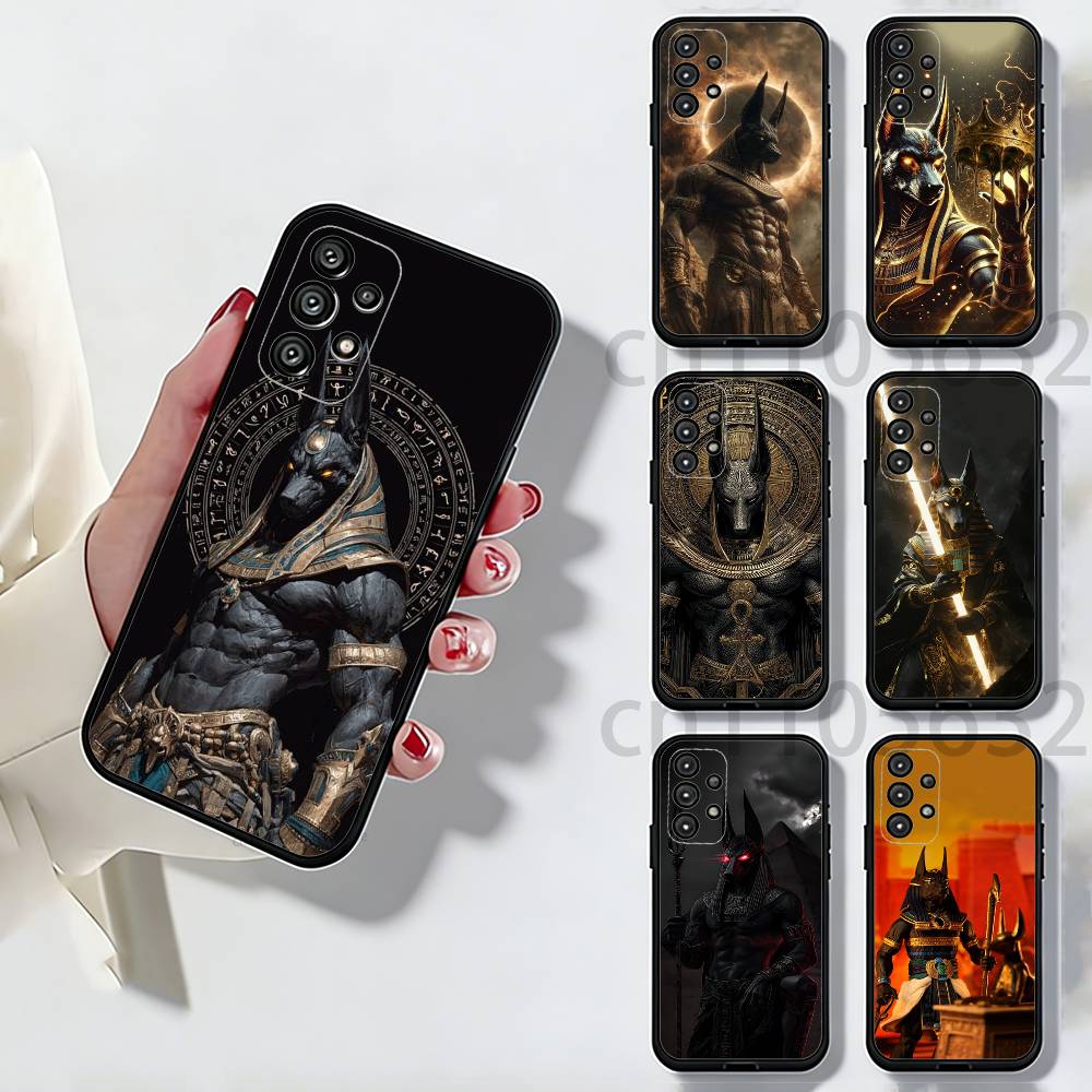 Anubis Egyptian God Phone Case for Samsung Galaxy A73,23,53,33,14,24,13,72,22,52,32,54,A34 Soft Cover