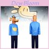 Elegante Costume Cosplay di Dog Man per Halloween per Bambini Unisex Tessuto in Poliestere