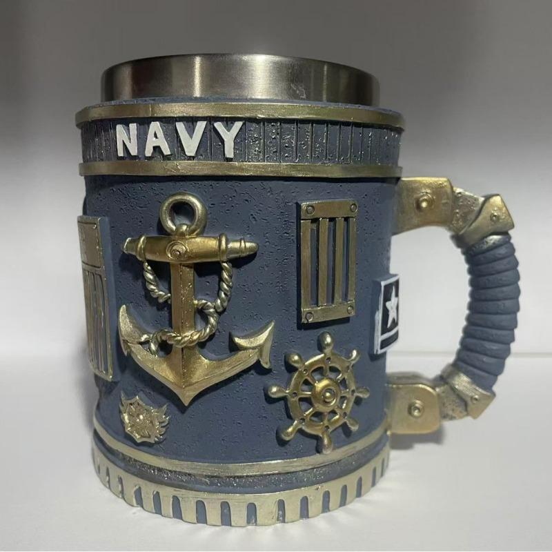 Engine V Cup V Creative Mug Resin Crafts High-end Niche Mechanical Engine Ornament