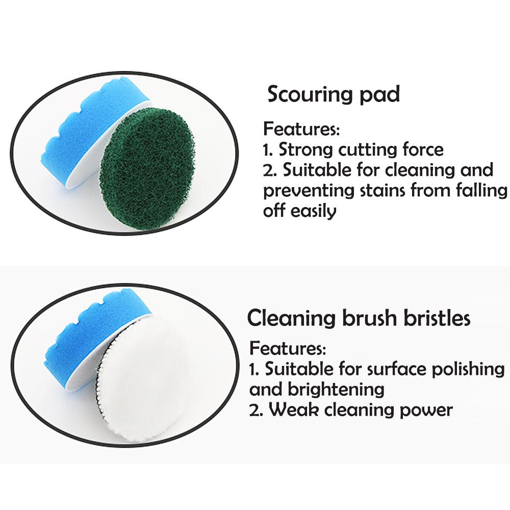 Electric Cleaning Brush Head Accessories 4inch 4PCS Flocking Hexagonal Sponge Polishing Pad Sponge Wheel Polishing Disc Scouring