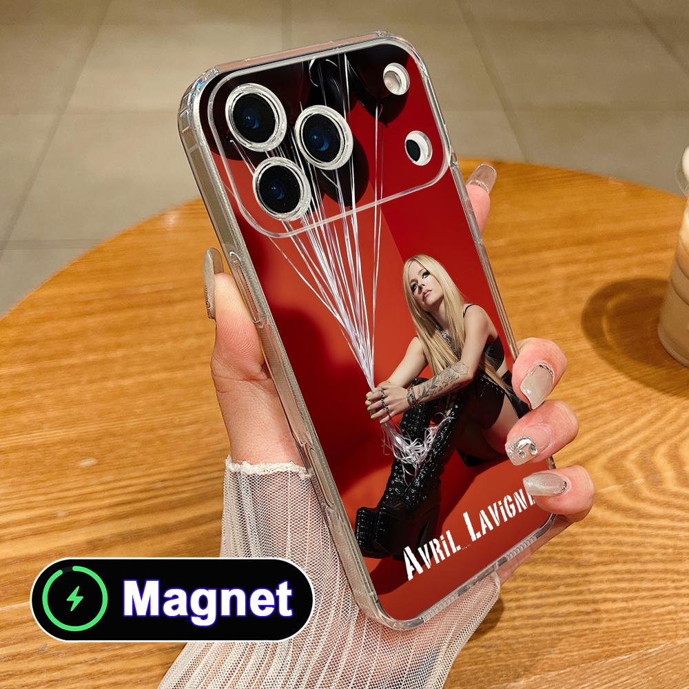 

Avril Lavigne Clear TPU Magsafe Mobile Phone Case for iPhone 17 16 15 14 13 12 11 Air Pro Max Plus Mini Colorful Cover iPhone 11 Pro Max