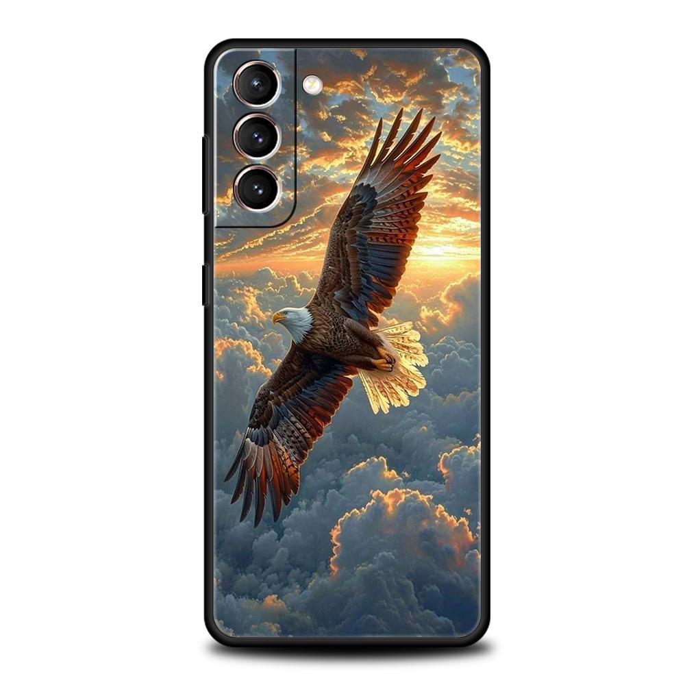 Eagle Phone Case For Samsung Galaxy S25 Edge S24 S23 S22 Ultra S20 S21 FE 5G S10 S9 Plus S10E Soft Cover