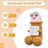 Emotional Support Plushies Positive Crochet Animal with Positive Messages,Fun Things Gag Weird Stuff Gifts for Boyfriends,Husband Adult(Brown Doll1pcs
