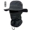 Junshi Outdoor Camouflage Round Brim Hat and Hood Set