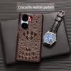 iQOO Neo7 SE Leather Case: Crocodile Skull Half-Cover Racing Design