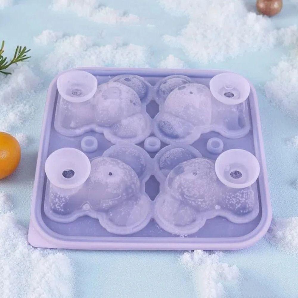4 Cavity Popsicle Molds Food-Grade Ice Maker Funny Ice Ball Mold  for Home Bar Use