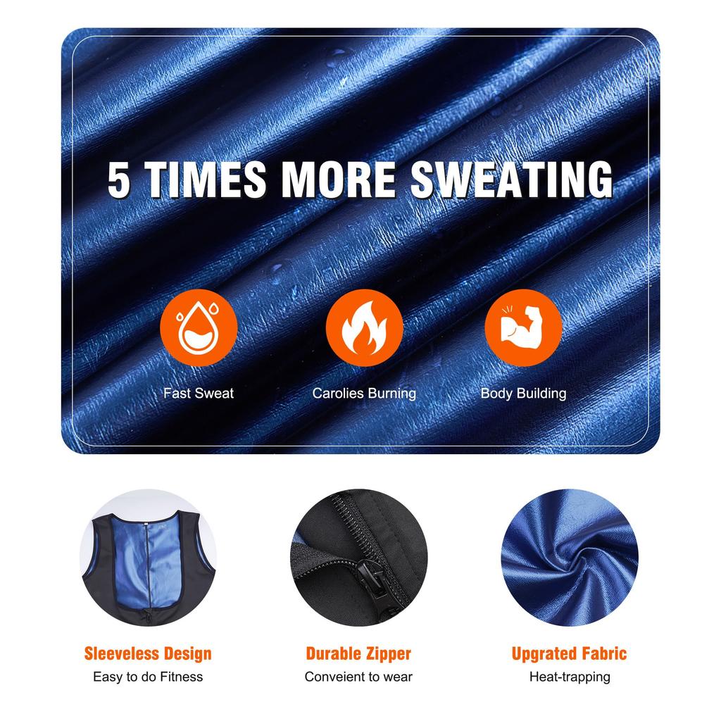 Women Sauna Suit Waist Trainer Full Body Shaper Sauna Shorts Sweat Bodysuits Tummy Control Slimming Shirts Workout Tank Tops Shapewear