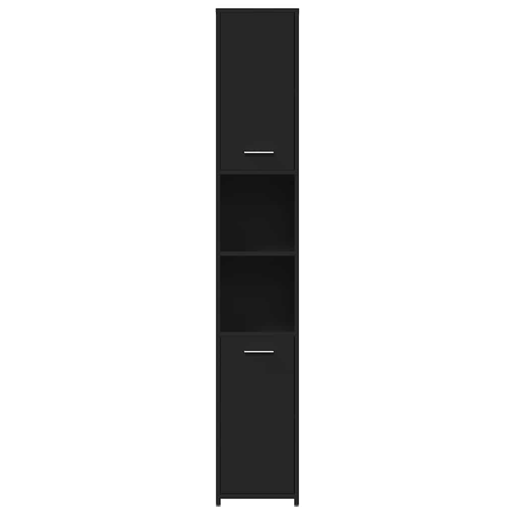 Moderne Badezimmerkommode, Ecklagerungssschrank, Stauraumregal, 30x30x183,5 Zentimeter