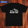 Blue Cat Music Label Logo Black/Navy/White/Sport Grey Men's T-Shirt S-5XL