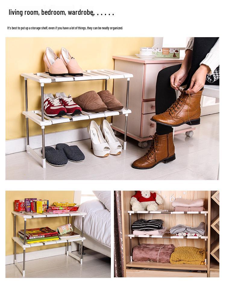 Stainless Steel Retractable Storage Rack for Sink and Clothes