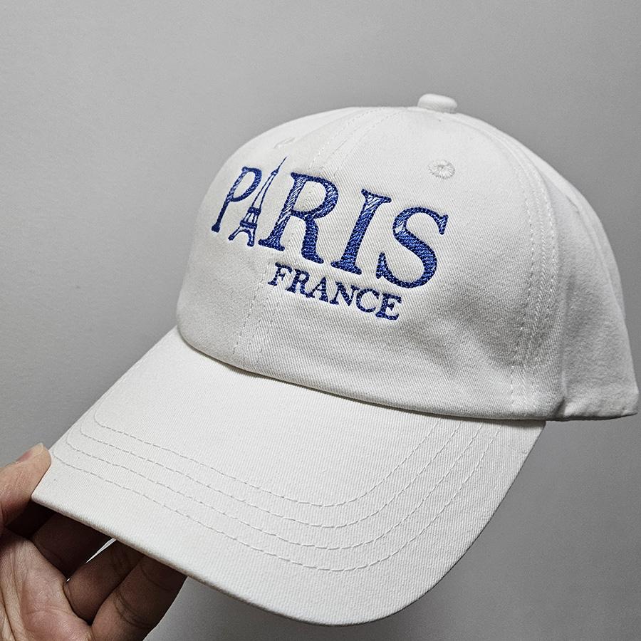 Embroidered France Paris Eiffel Tower Soft Cotton Baseball Cap Unisex Snapback Sunbonnet Adult Headwear Outdoor Sun Protection