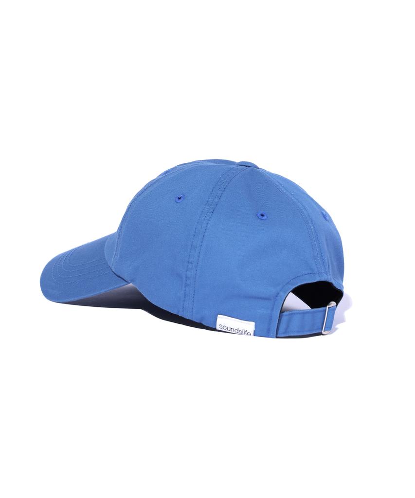 SOUNDSLIFE Vintage Lettering Washing Ball Cap Blue