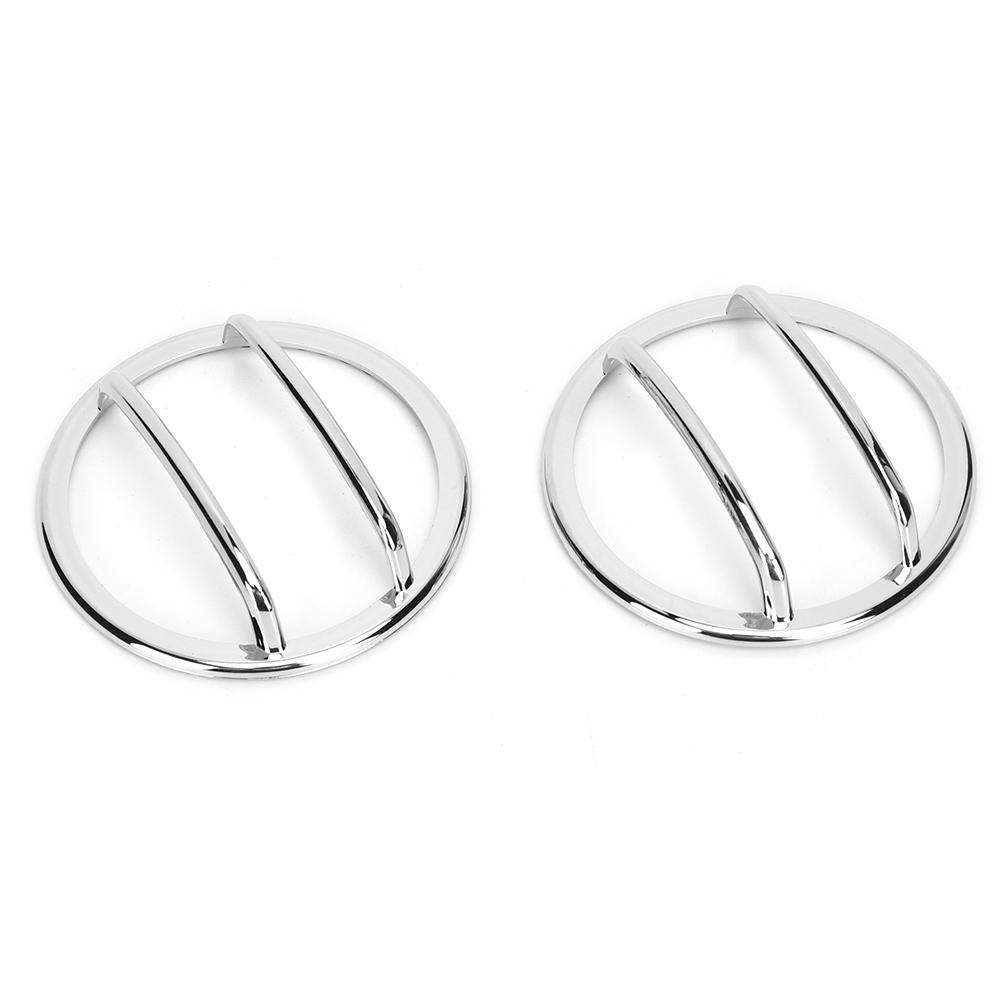 

2pcs Wheel Eyebrow Turn Light Lamp Cover Trim Decoration Frame Fits for Jeep Wrangler 2007 2017Bright Color