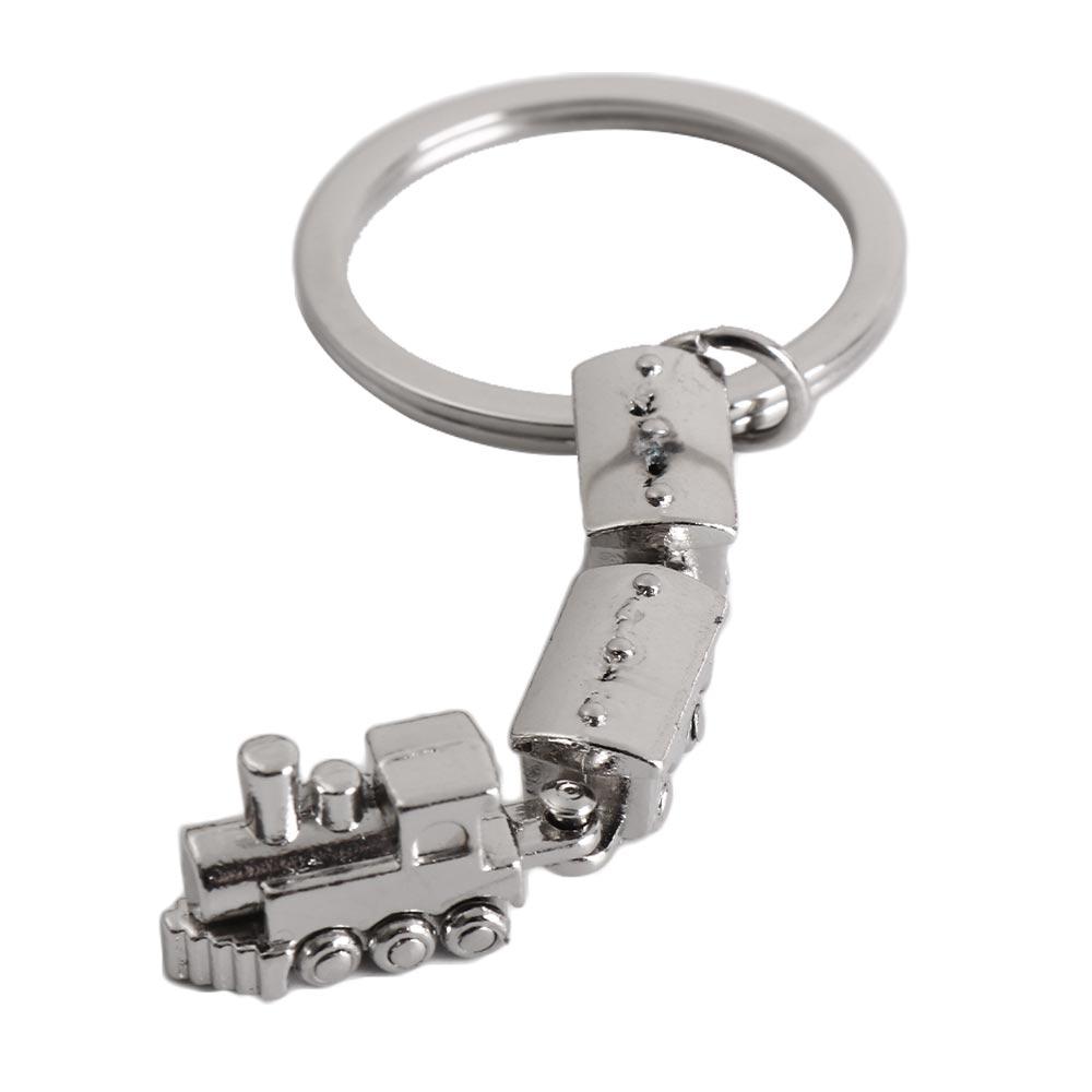 Movable Joint Mini Train Model Zinc Zinc Alloy Keychain Train Model Train Model Keychain  Girls