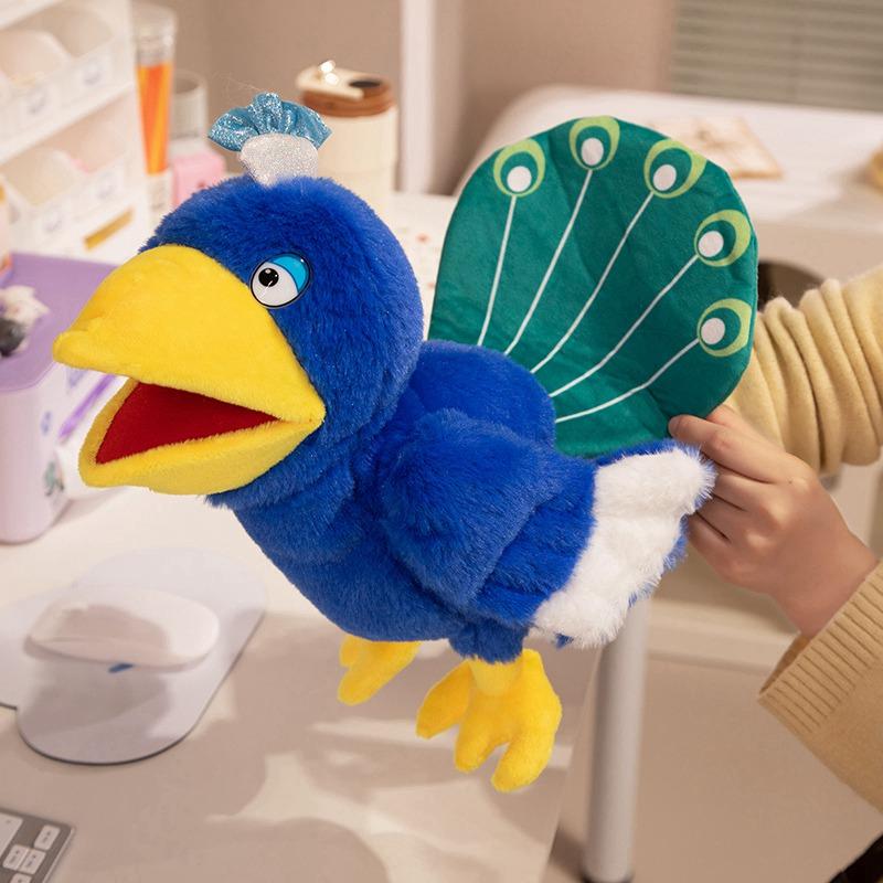 

Птица Мягкая Набивная Игрушка Кукла Попугай Сова Орел Фламинго Павлин Косплей Плюшевая Кукла Развивающие Детские Игрушки Милая Ручная Пальчиковая Кукла 35cm