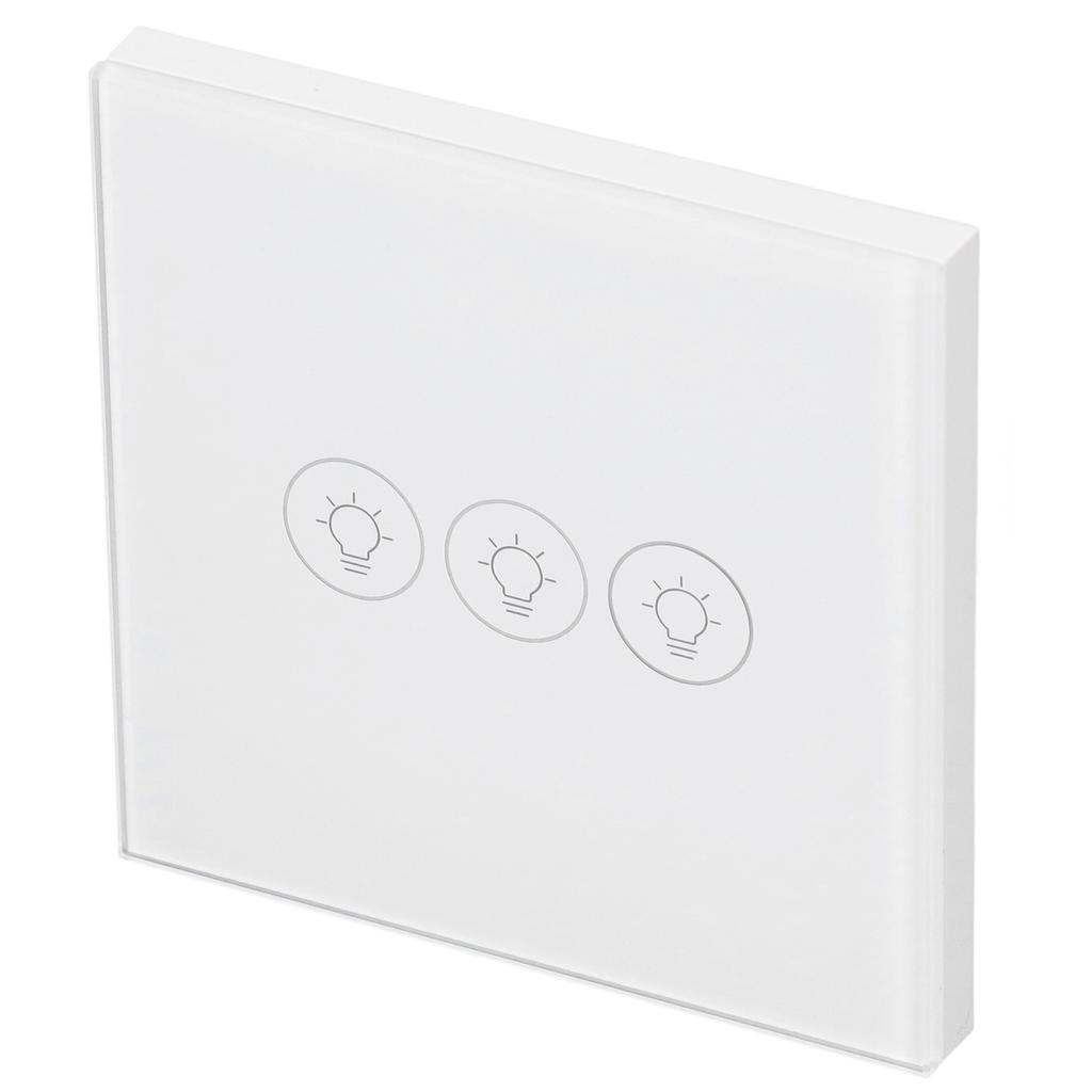 WiFi Touch Light Switch Voice Control Dimmable Smart Wall Touch Switch with Timer for Tuya 90?250V