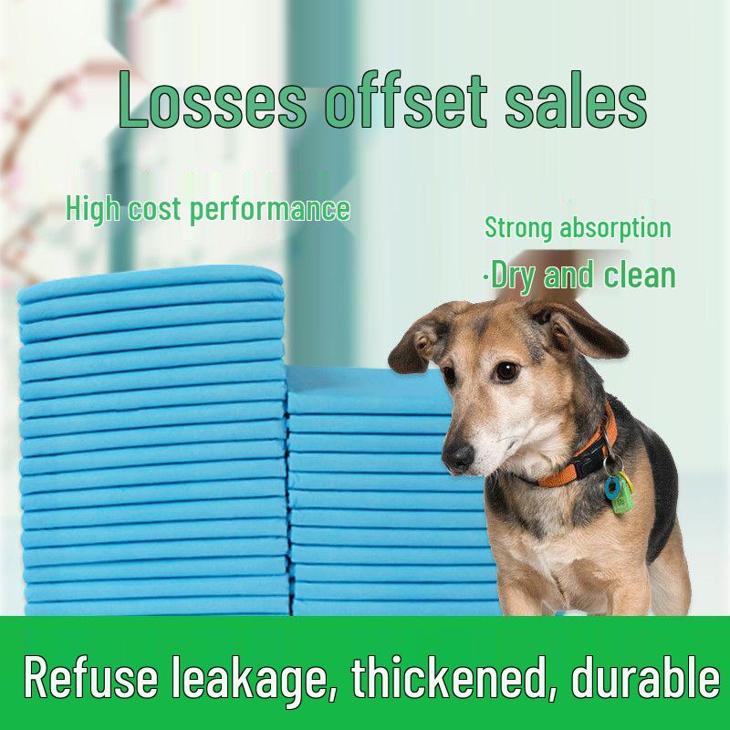 Thick Disposable Dog Pee Pads with Strong Absorption & Waterproof Design