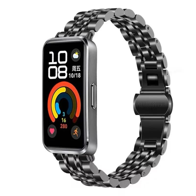 Metal Strap for Huawei Band 10 9 8 Stainless Steel Bracelet Accessories for Huawei Band 10/9/8 Smart Watch Replaceable Wristband