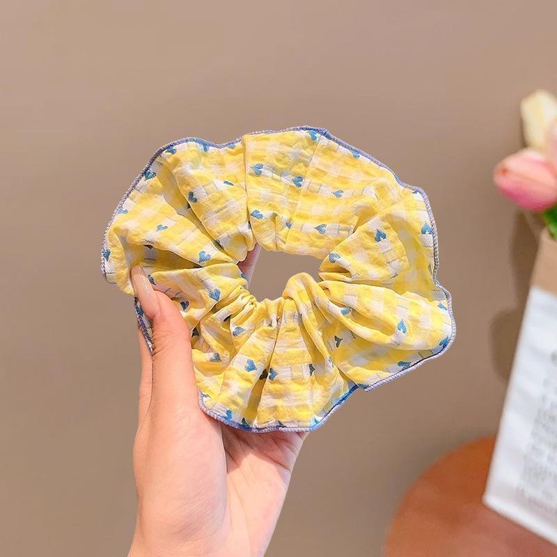 Cute Korean-style Scrunchie Hair Tie for Girls, Little Girl Hair Band, Elastic Hair Accessory