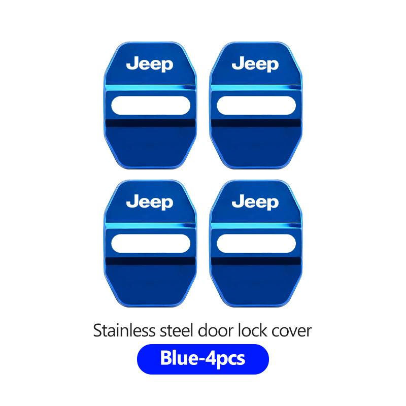 Car Door Damping Cushion Door Lock Buckle Door Protective Cover For Jeep Cherokee Patriot Liberty Wrangler JK JL Commander