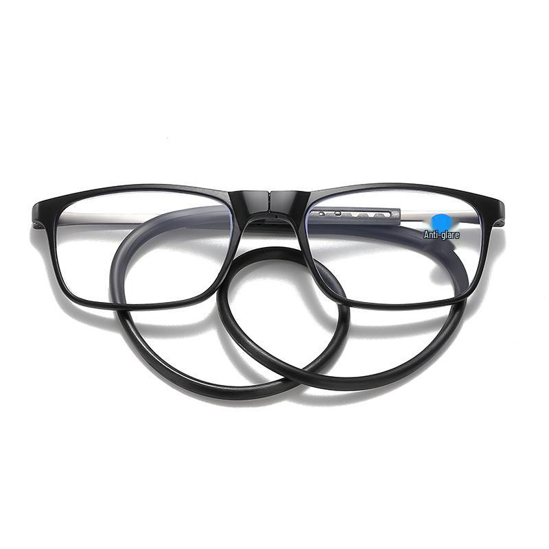 Magnetic Soft Tape Hanging Neck Reading Glasses for Men & Women - Portable & Secure