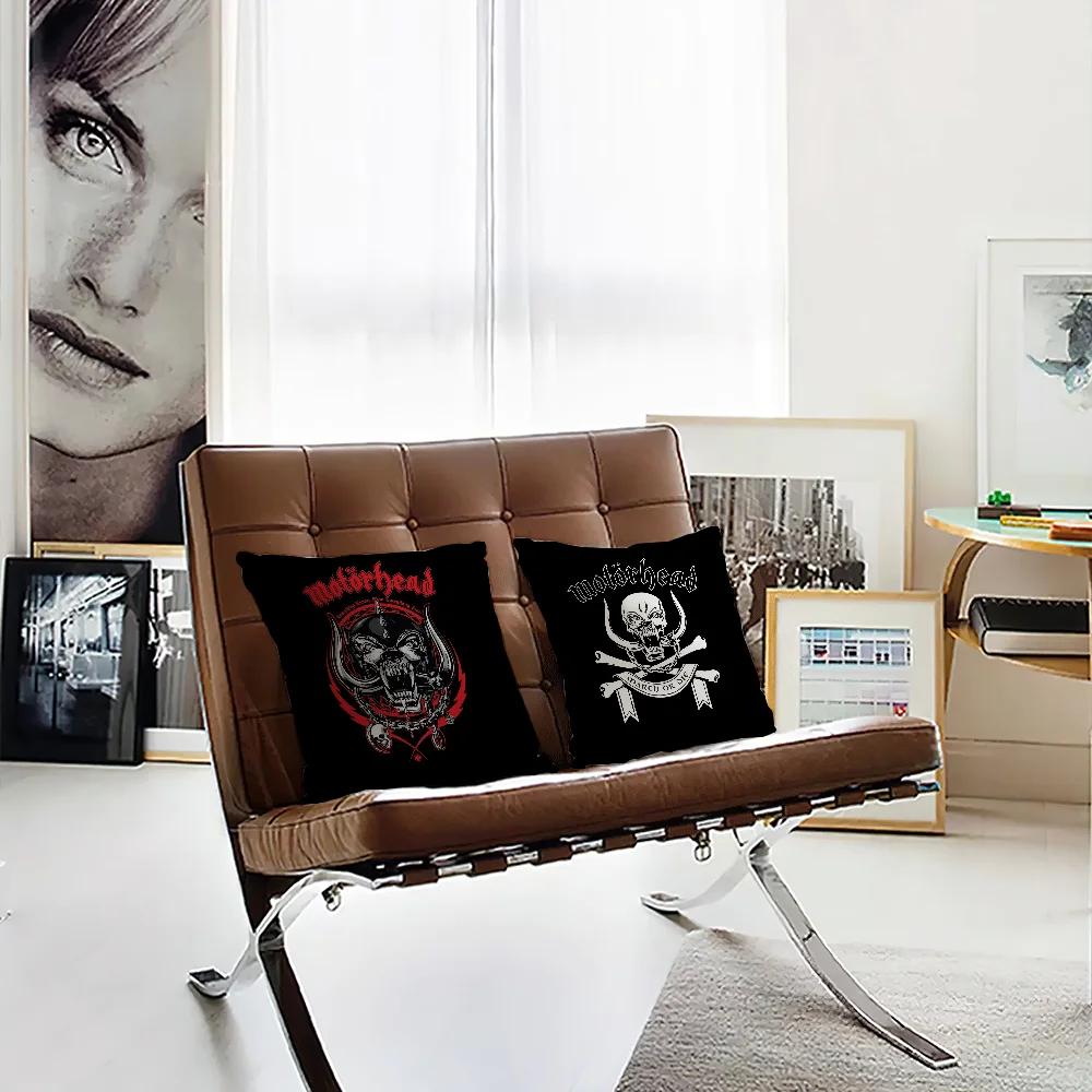 The Band M-Motorheads Comfortable soft Pillow Case for Sofa Living Room Home office Decor Protective Covers
