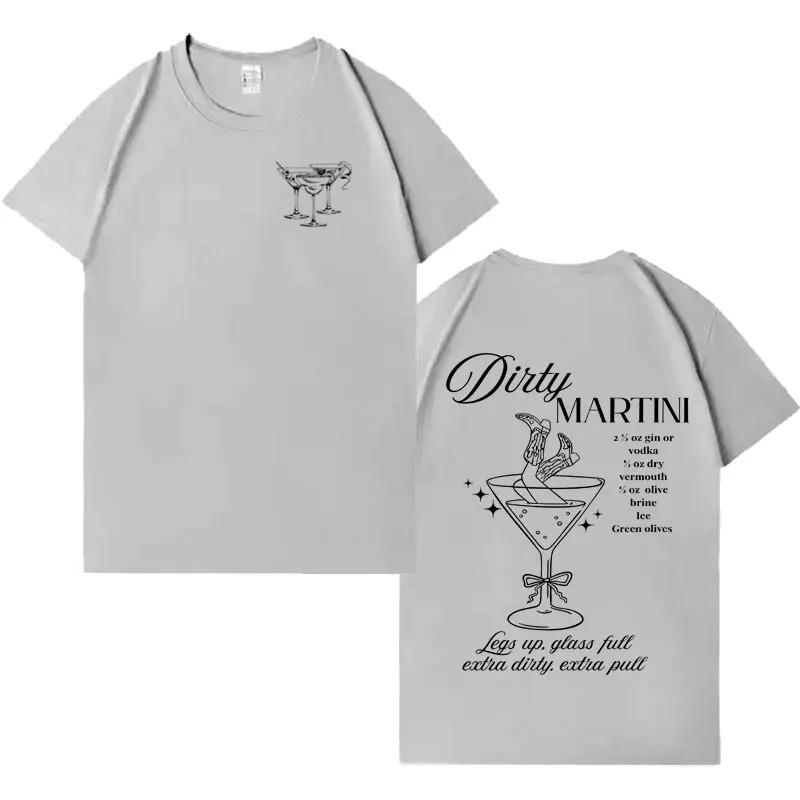 

Fashionable Martini Graphic Casual HighQuality TShirt Unisex Summer Harajuku Hip Hop Crew Neck Short Sleeve Comfortable 4XL