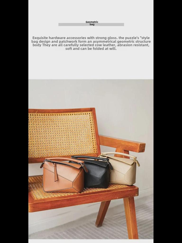Retro-Style Genuine Leather Large-Capacity Ladies' Crossbody Shoulder Bag