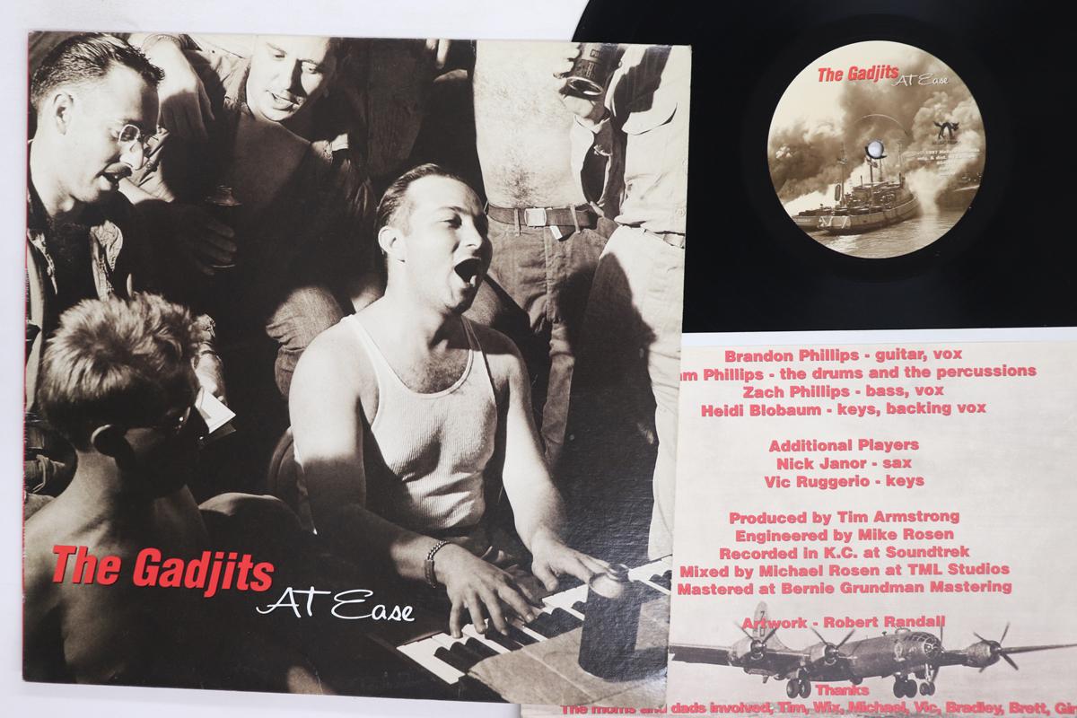 LP Record GADJITS At Ease 804011 HELLCAT 1998 US Rock Used