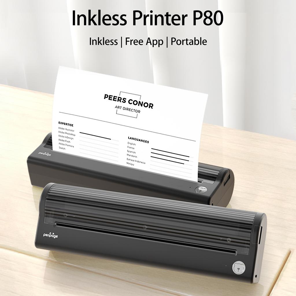 PeriPage 2 Rolls Thermal Paper Compatible with PeriPage A40 Thermal Printer Quick Dry Perfect for Photo Picture Receipt