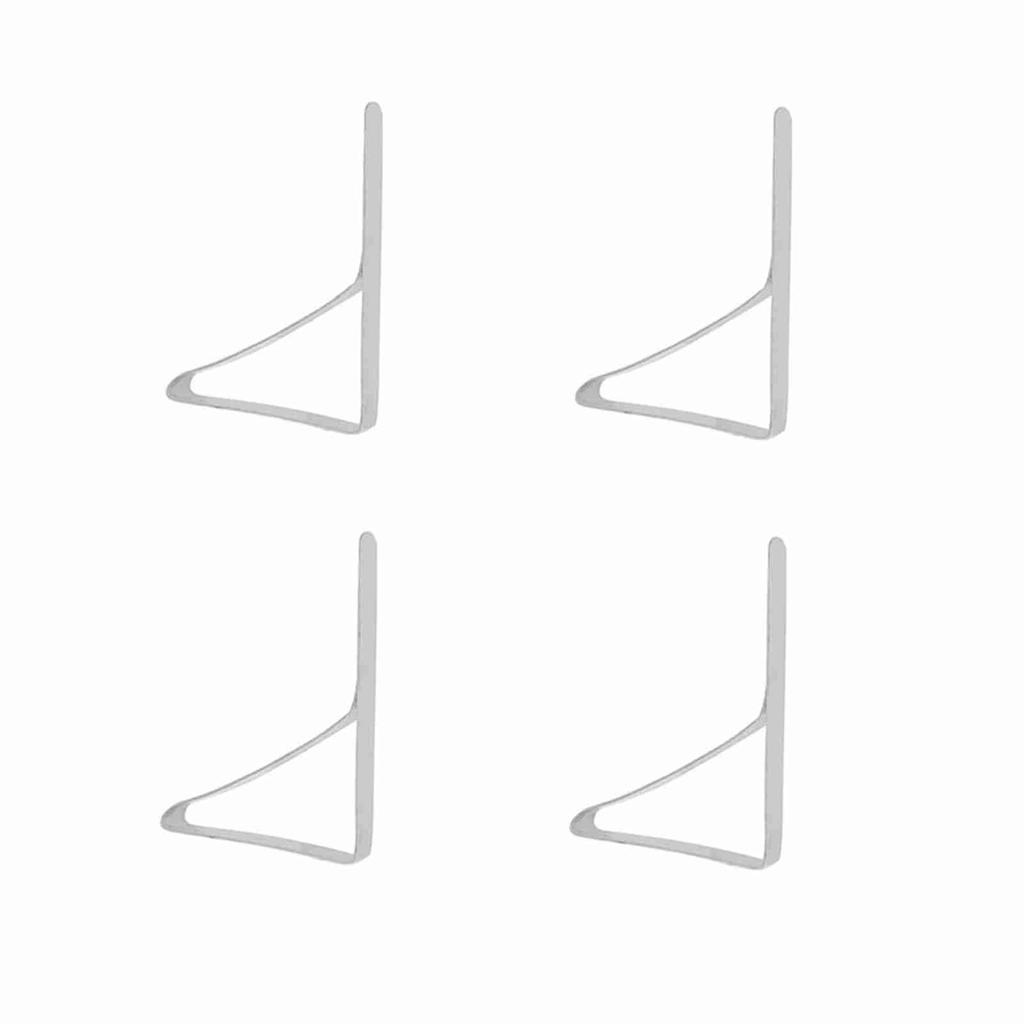 4 Stück große Tischdecken-Clips aus Edelstahl, rutschfeste Tischdeckenhalter, Klemmen, 10,5 x 7 cm