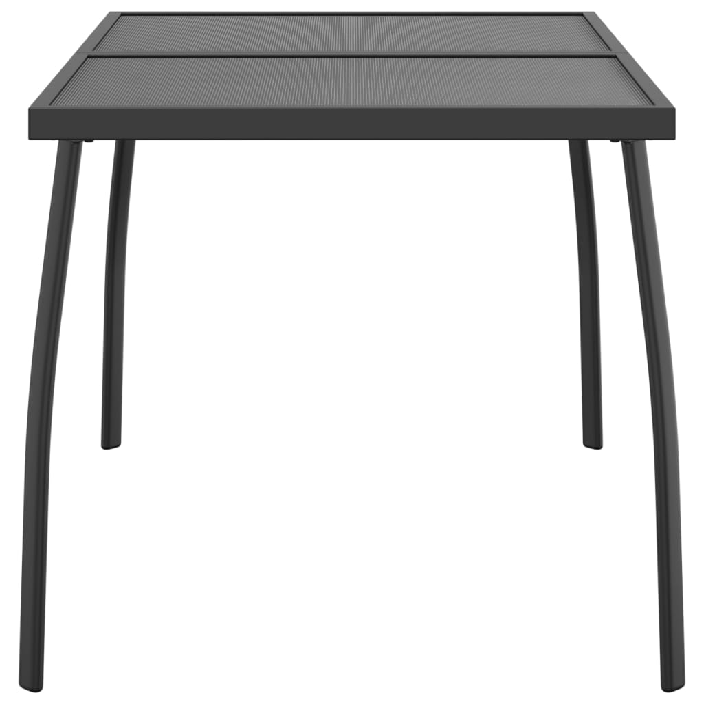 vidaXL Gartentisch Anthrazit 110x80x72 Cm Stahlgitter