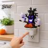 Halloween Seesaw Motion Decor Animated Ghosts Night Light Plug-in Lamp with Kids Bedroom Light Moving Figurines Spooky Glowing for Room Party