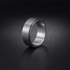 Simple 8mm Anxiety Fidget Spinner Rings for Men Women Cool Stainless Steel Spinning Rotatable Rings Anti Stress Wedding Jewelry