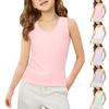 Girls' Mesh Tank Top - Ice Silk Breathable Sleeveless Tee
