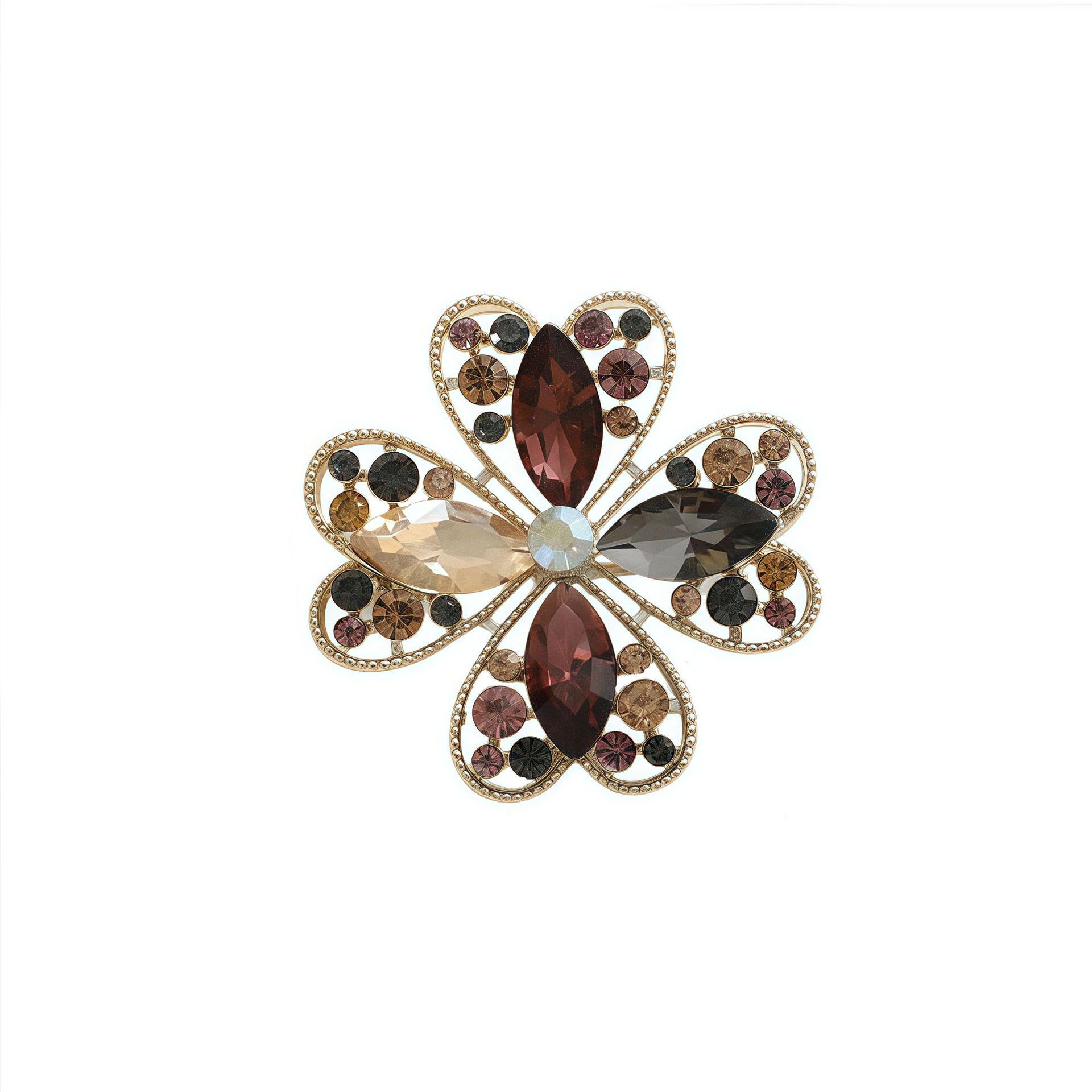 Унисекс Цветочная Бабочка Венок Брошь - Стильная Сплавная Булавка для Аксессуаров Одежды