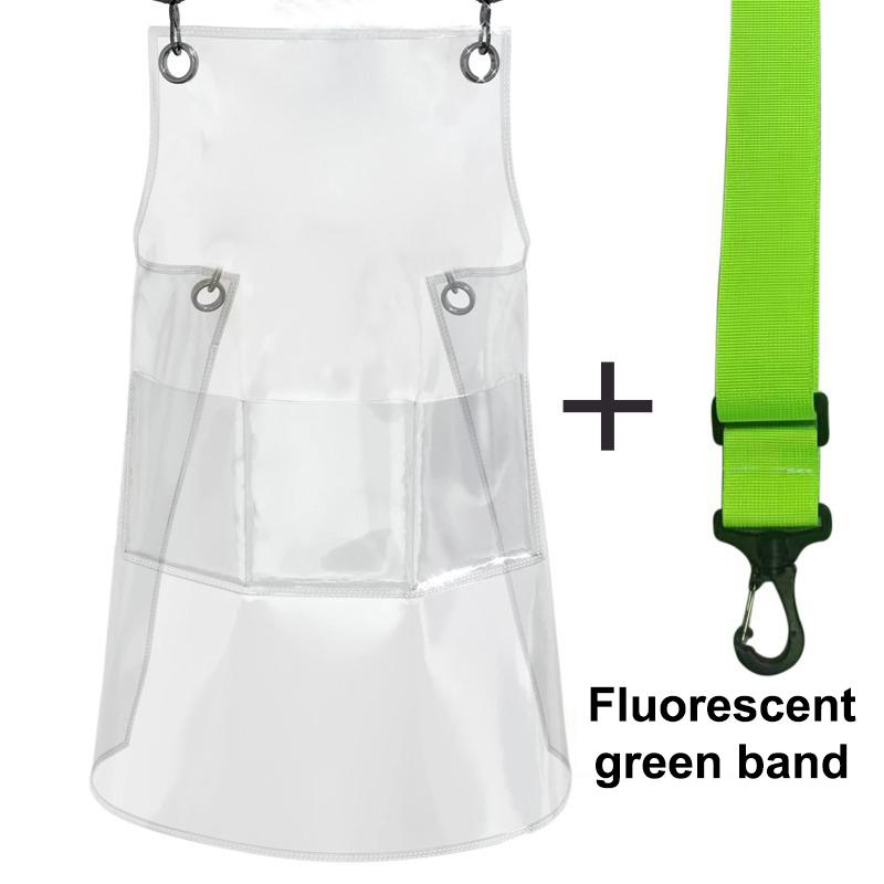 Modische Transparente PVC Schürze Wasserdicht Küche Heimzubehör Friseursalon Waschbar Schmutzabweisend Band Schürze