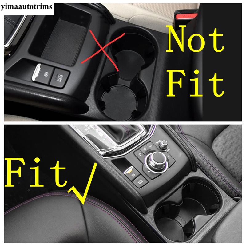 LHD RHD Car Gear Shift Shifter Box Panel Cover Trim Stainless Steel / ABS Accessories Interior For Mazda CX-5 CX5 2017 - 2024