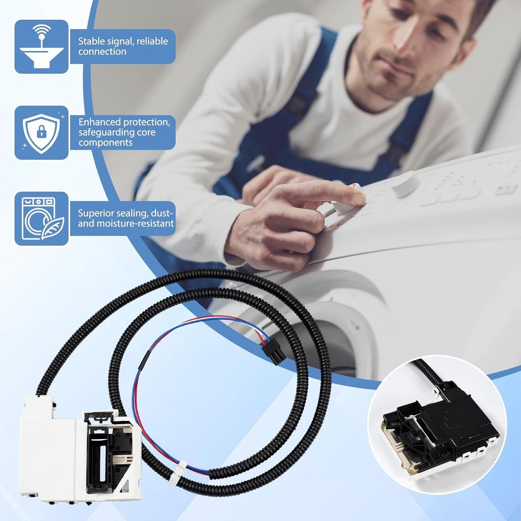 Compatible with W11368616 Washing Machine Lid Lock Switch | Compatible with W11670519, Top Load Washers, Washer Lid Lock Assembly Compatible with