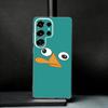 Cute Cartoon Perry The Platypus Phone Case For Samsung S25,S24,S21,S22,S23,S30,Ultra,S20,Plus,Fe,Note,10,9,5G Transparent Cover
